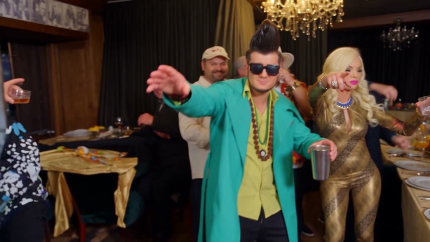 Green blazer Burning Bridges video reference